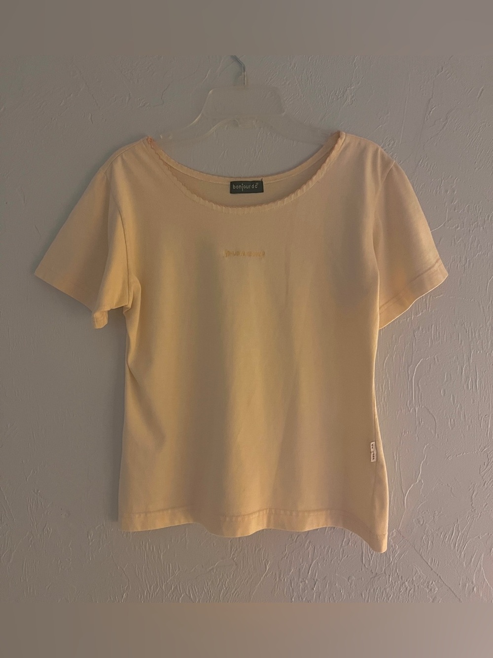 Bonjour DC Orangey Cream Short Sleeve Tee